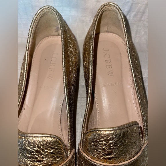 J. Crew Gold Women's Loafers - Picture 2 of 6